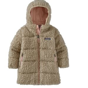 Patagonia Toddler Cream High Pile Fleece Parka 3T